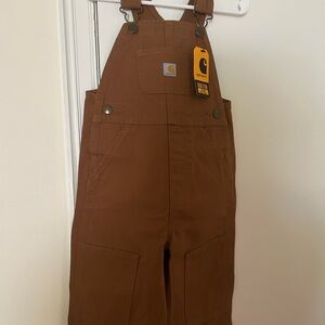 Carhartt Brown Overalls Heavy-Duty Duck Canvas